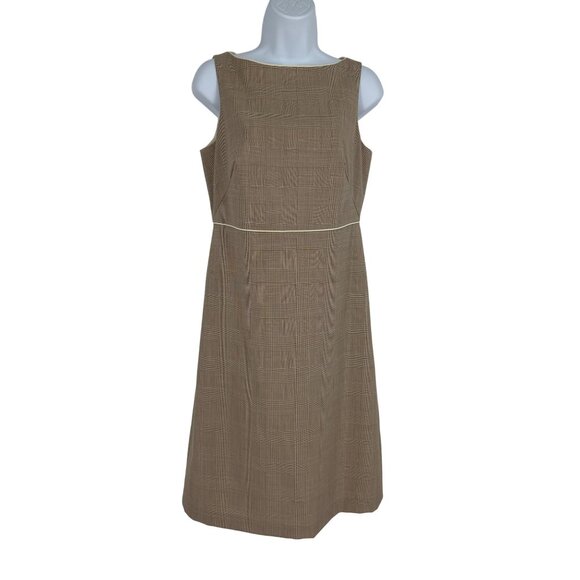 Banana Republic Career Classic Plaid Basic Dress Size 6 - Picture 1 of 7